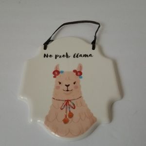 No Prob Llama Door Sign